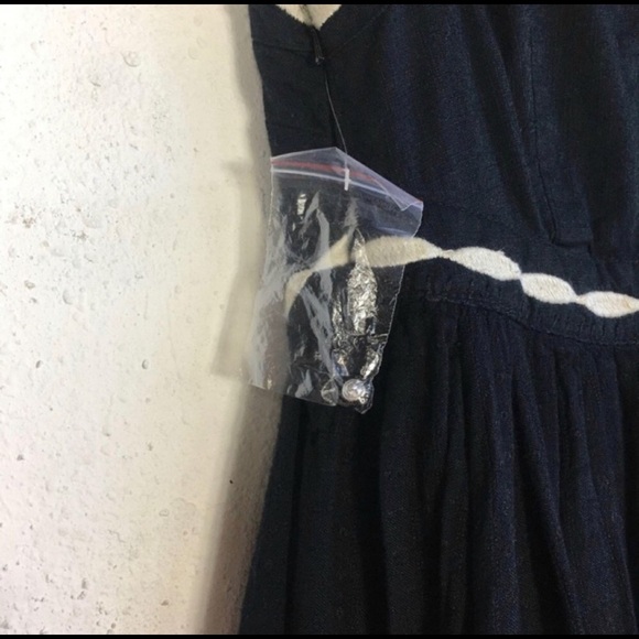 Free People Black Delightful Birds Of A Feather Mini Dress Size 4 - Picture 7 of 9